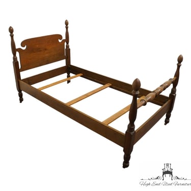 VINTAGE ANTIQUE Solid Walnut Traditional Style Twin Size Bed 