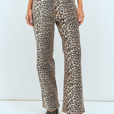 Ganni Women Leopard Print Izey Pants