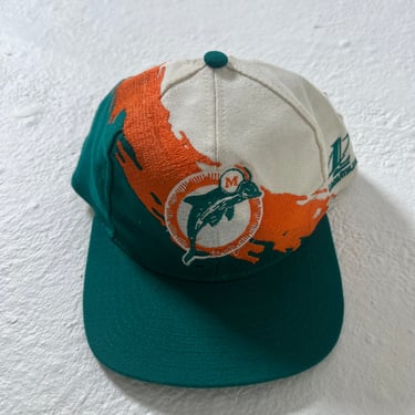 Miami Dolphins Logo Athletic Paint Splash snapback hat