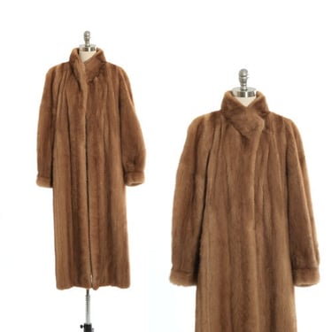 Autumn haze luxury mink fur coat |  Vintage 50s Long Mink Fur coat 