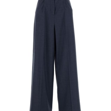 Givenchy Women Blue Wool Palazzo Pant