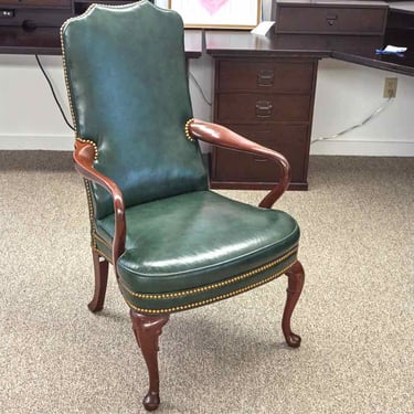 Gooseneck Queen Anne Cherry Arm Chair