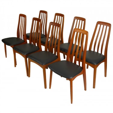 Set of 8 Scandinavian Teak Dining Chairs