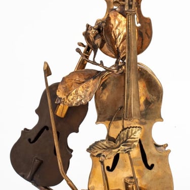 Francois Boucheix Composition Musicale Gilt Bronze
