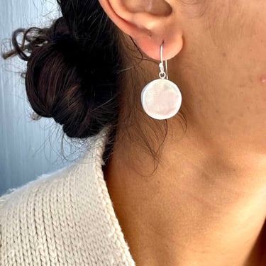 Philippa Roberts | Large Sterling Disc Earrings