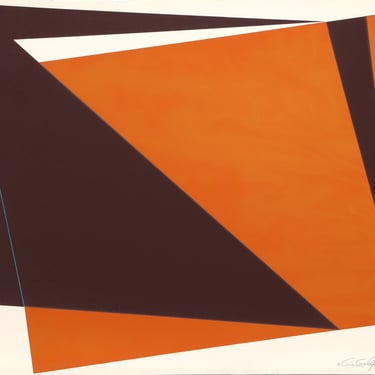 Orange Rectangles by Cris Cristofaro, Silkscreen, 1978 