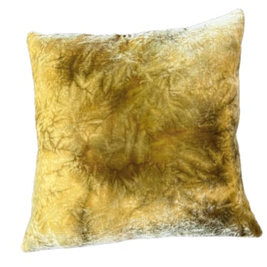 Mustard Crushed Velvet Pillow