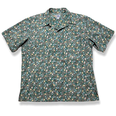 Vintage REYN SPOONER Hawaiian Shirt ~ XL ~ Aloha ~ Rockabilly / Tiki / Atomic ~ Floral Print 
