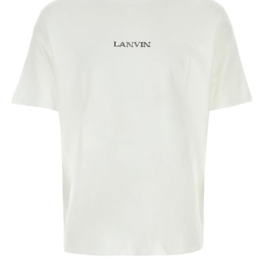 Lanvin Man White Cotton T-Shirt