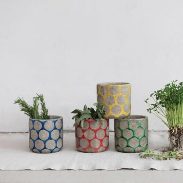 CCO Terra- Cotta Dot Planter