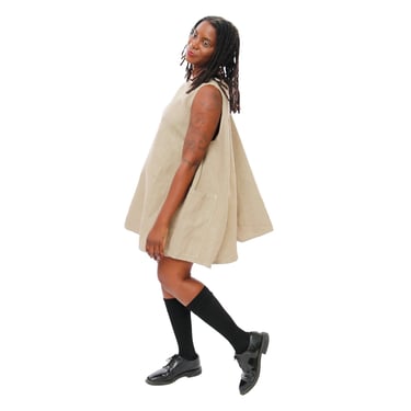 Oatmeal Linen Cocktail Dress