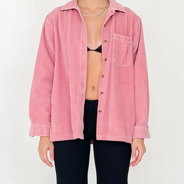 Pink Corduroy Shirt (S-M)