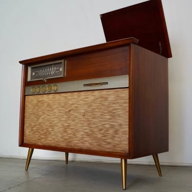 1950's Mid-Century Modern RCA Victor Record Console Cabinet 