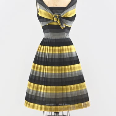 1950s Striped Dress