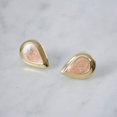dainty gold earrings | teardrop earrings | vintage jewelry | vintage earrings 