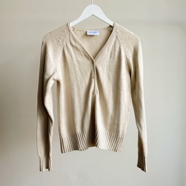 Oat Silk + Cashmere Knit Cardigan