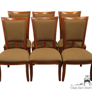 Set of 6 STANLEY FURNITURE Contemporary Traditional Style Vinyl Upholstered Dining Side Chairs 265-11-65 
