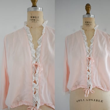 1940s Artemis Pink Bed Jacket 