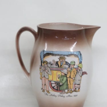 Staffordshire Ronney Pottery England Painted Pitcher Jug 3880B