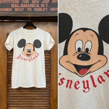 Vintage 1960’s Original Disneyland Disney Mickey Mouse Cotton T-Shirt, 60’s Tee Shirt, Vintage Clothing 