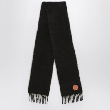 Loewe Black Mohair Scarf Men