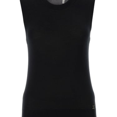 Chloe Woman Black Wool Top