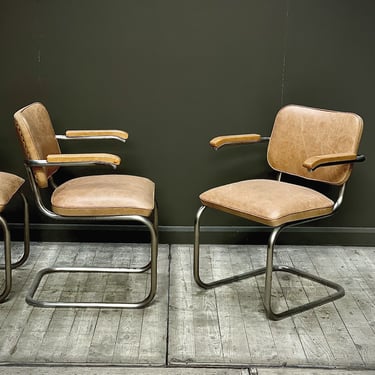 Set of FOUR early s64 Marcel Breuer Cantilever Chairs by Thonet, circa 1950's. 