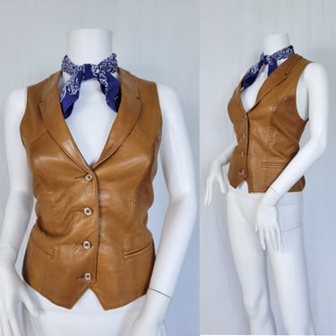 Western Life Print Button Down Woven Vest