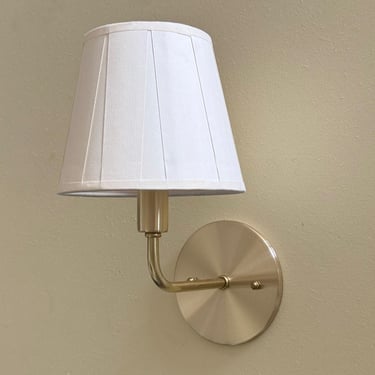 Modern Wall Sconce with Shade • Dean • Bathroom Vanity Sconce • White Shade Wall Light 