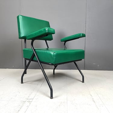 Mid century Italian armchair, 1950s - vintage armchair - vintage design lounge chair - industrial chair 