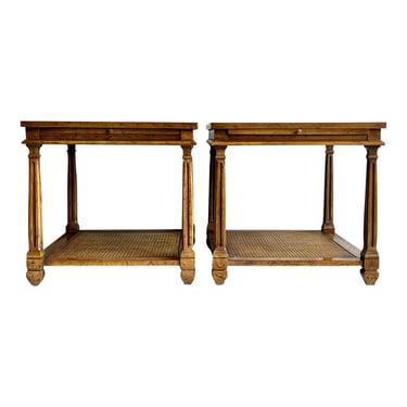 Vintage French Regency Style Side Tables - a Pair 