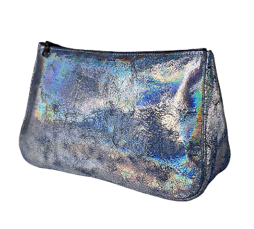 TRACEY TANNER Iridescent Distress Hologram Sky | Fatty Pouch