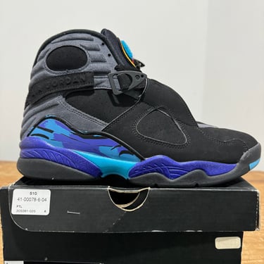 Black Aqua Jordan 8 (Sz9)