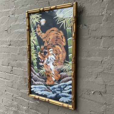 MCM Framed Textile, Bengal Tiger