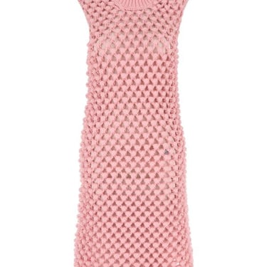 Jil Sander Women Pink Crochet Dress