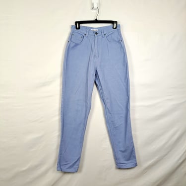 Vintage 90s Periwinkle High Waist Jeans, Size 27 Waist 