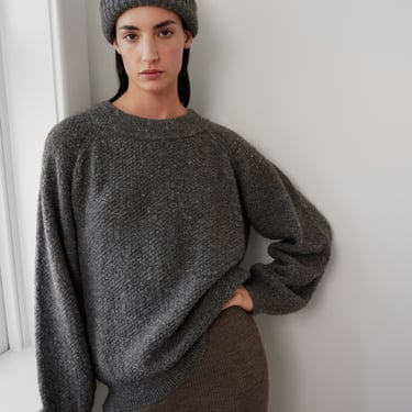 Skinny Rib Hat in Charcoal