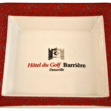 Fathers Day Vintage French Hotel du Golf Barriere Tip Dish 