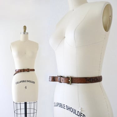 woven leather belt 27-31.5 - vintage 90s y2k brown tan braided unisex mens womens belt 