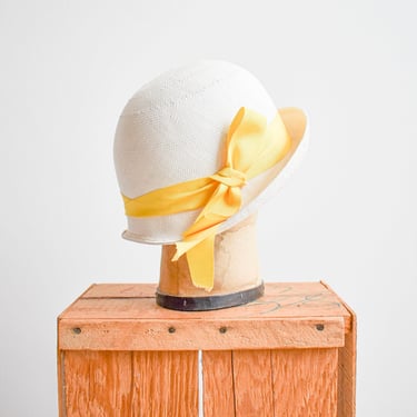 Vintage Ladies Straw Summer Hat 