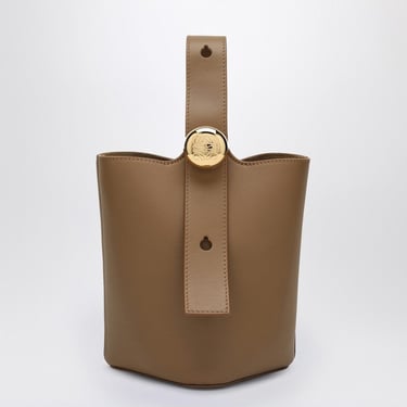 Loewe Brown Calfskin Pebble Bucket Small Bag Women