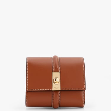 Celine Women Small Trifold Leather Wallet