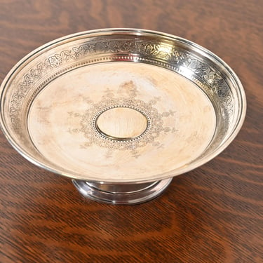 Tiffany & Co. Sterling Silver Floral Embossed Tazza