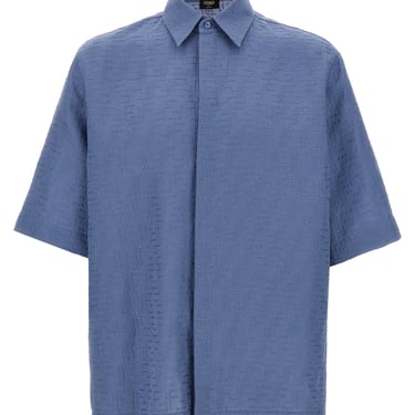 Fendi Men Ff Jacquard Shirt