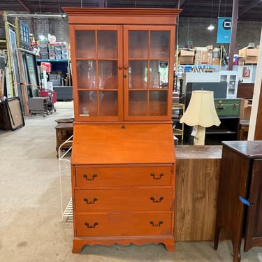Vintage Secretary Desk with Display Cabinet