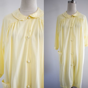1960s Vanity Fair Yellow Butterfly Robe 