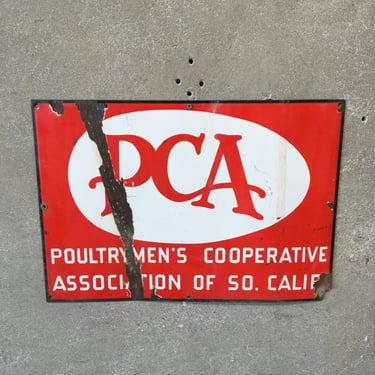 Poultrymen's Cooperative Porcelain Sign