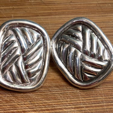 80s Sterling Silver Taxco Earrings 