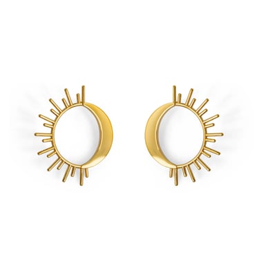 Celeste | Sun Moon Earrings