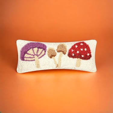 Mushrooms Hook Accent Pillow